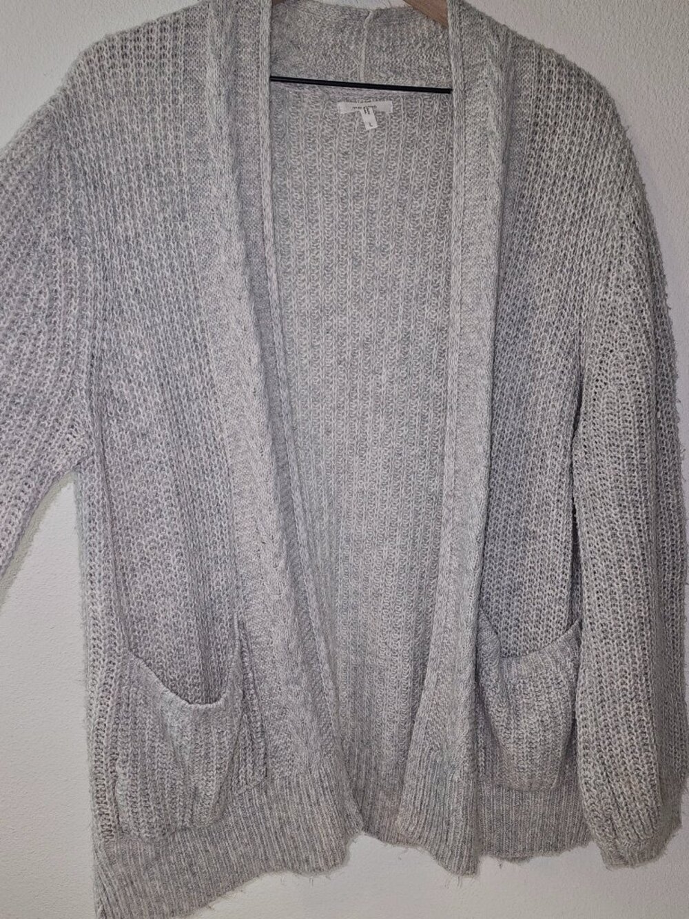 Gray cardigan